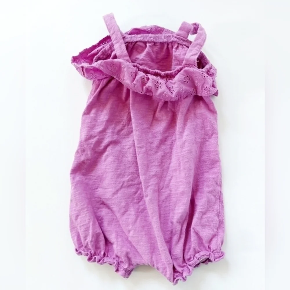 Purple Eyelet Lace Sleeveless Romper Size 24‎ Months